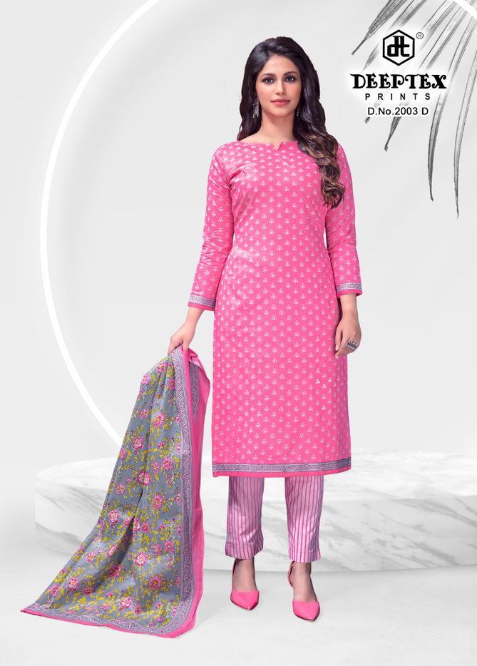 4 Colour 2 By Deeptex Cotton Dress Material Catalog
